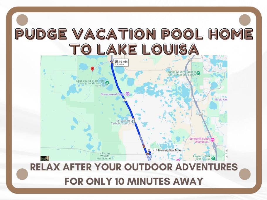 Pudge Vacation Poolspa Home Near Disney Орландо Екстер'єр фото